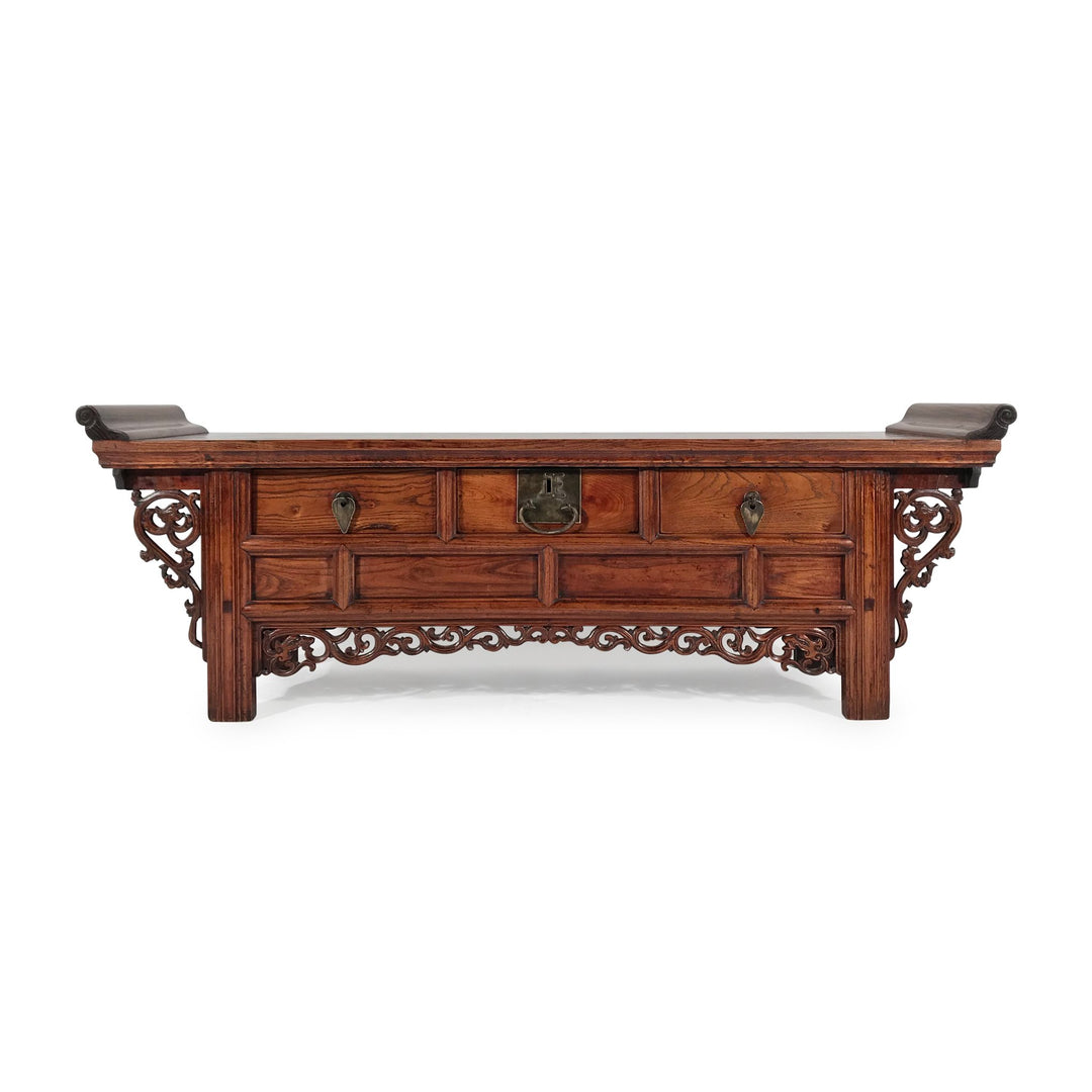 Kang Cabinet Made From Elm - 19thC - 136 x 41 x 46.5 (wxdxh cms) - C1418