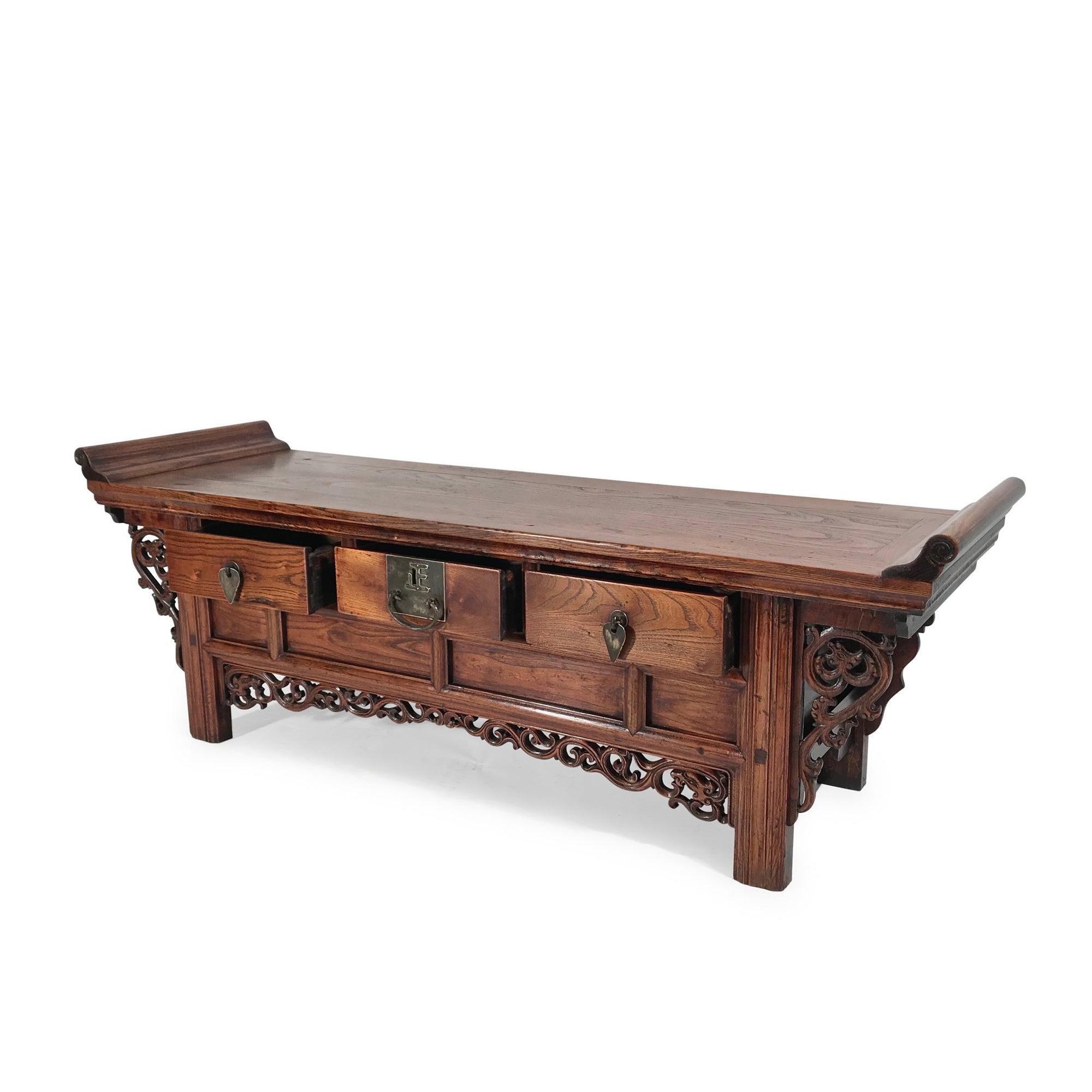 Kang Cabinet Made From Elm - 19thC - 136 x 41 x 46.5 (wxdxh cms) - C1418