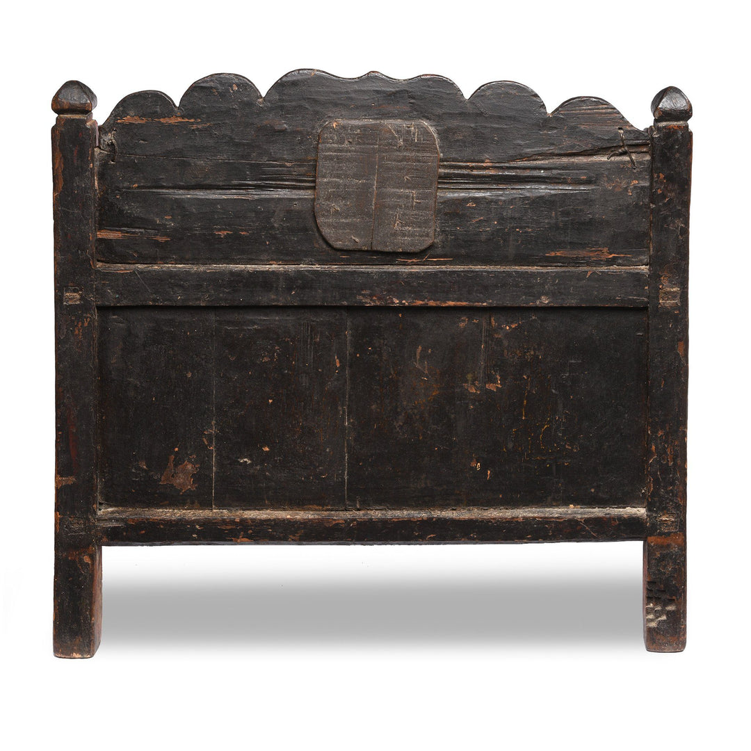 Back Of Painted Tibetan Prayer Table - 19thC | Indigo Antiques