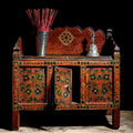 Painted Tibetan 'Pegam' Prayer Table - 18thC