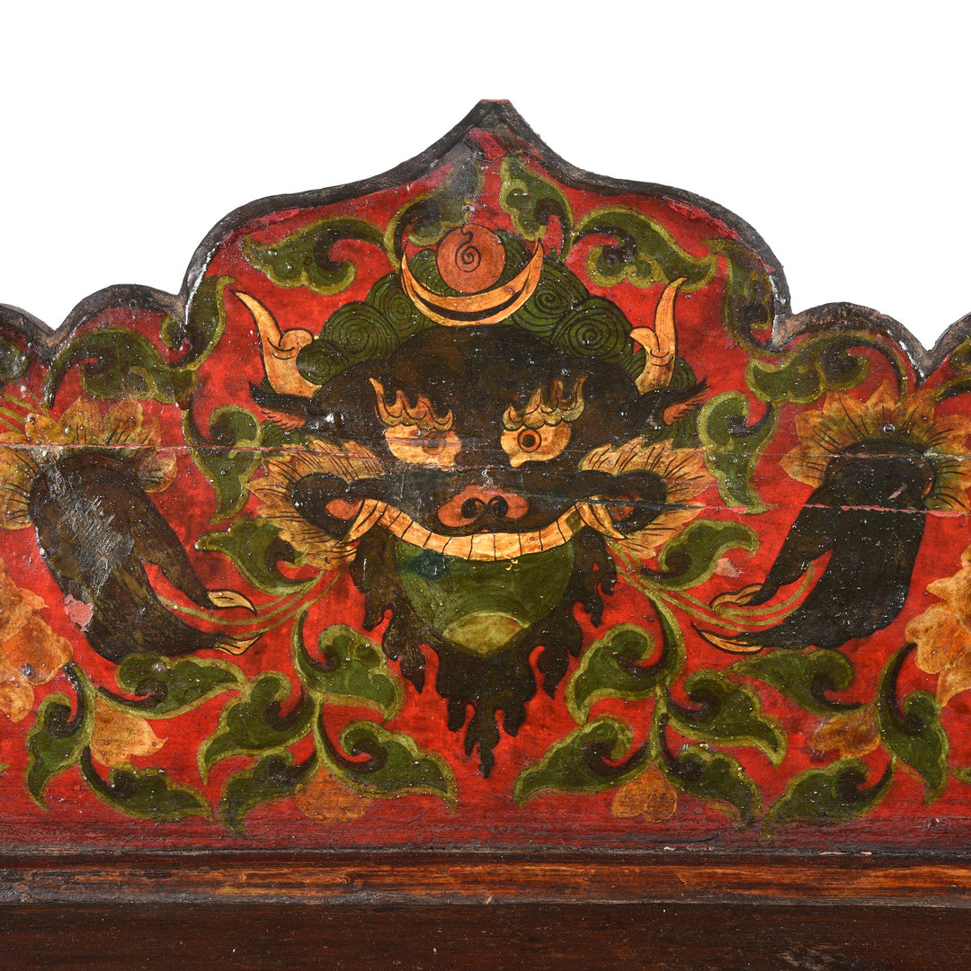 Antique Painted Tibetan Prayer Table With Original Painting - 19thC century | Indigo Antiques