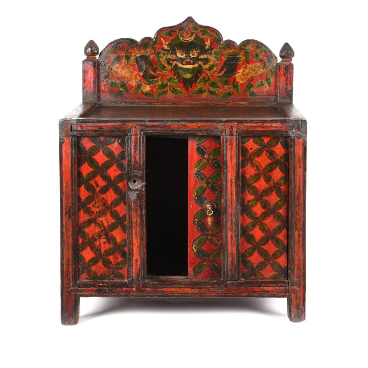 Antique Painted Tibetan Prayer Table With Original Painting - 19thC century | Indigo Antiques