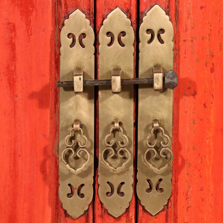 Red Lacquer Cabinet from Shanxi, China - 19thC | Indigo Oriental Antiques