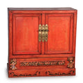 Red Lacquer Cabinet from Shanxi, China - 19thC