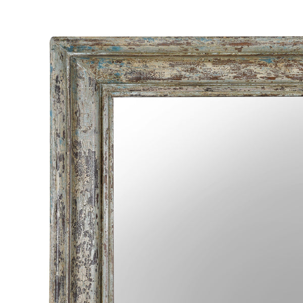 Blue Painted Indian Mirror (184 x 92cm)