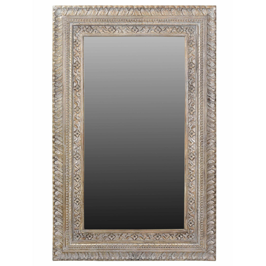 Carved Mango Wood Mirror | Indigo Oriental Antiques