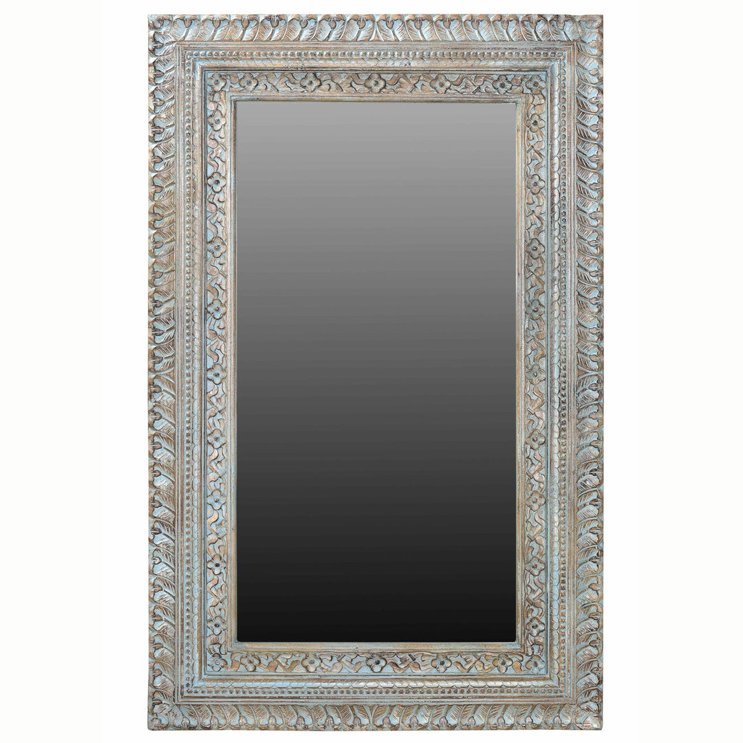 Carved Mango Wood Mirror | Indigo Oriental Antiques