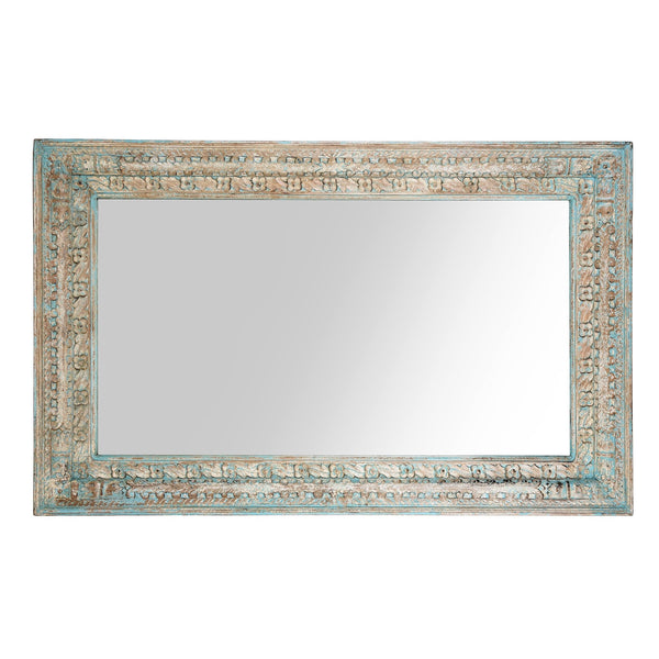 Carved Mango Wood Mirror
