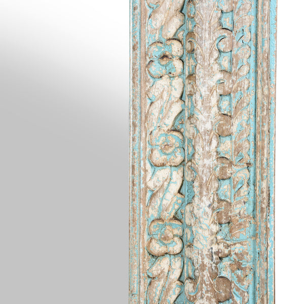 Carved Mango Wood Mirror