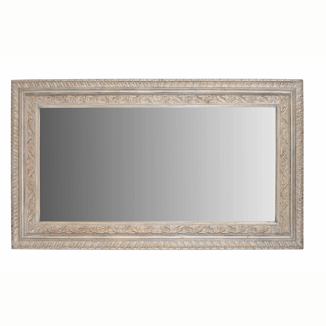 Carved Mango Wood  Mirror Frame with Painted Finish | Indigo Oriental Antiques