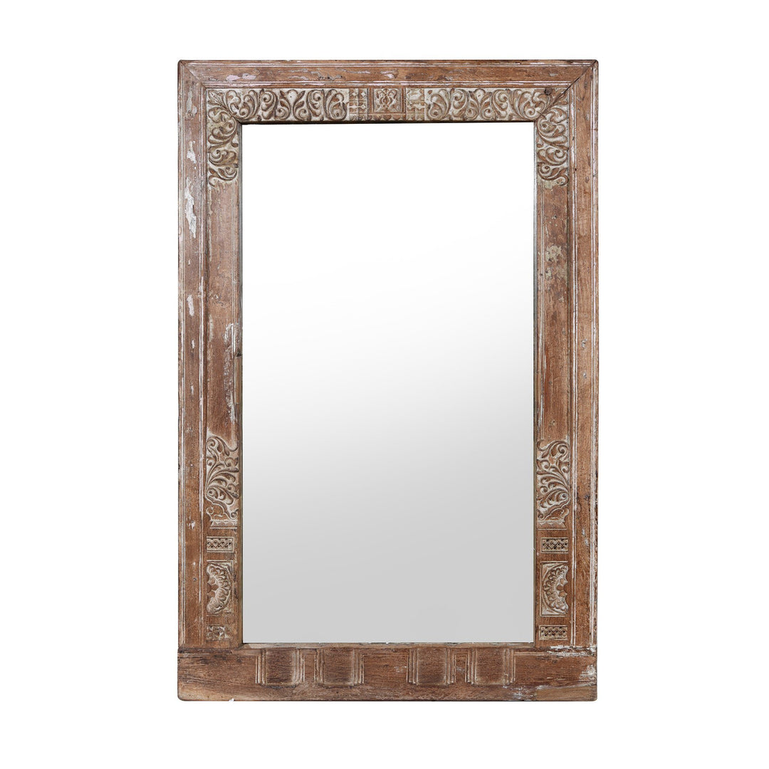 Mirror Made From An Old Teak Window - 19thC | Indigo Antiques