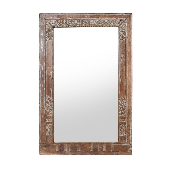 Mirror Made From An Old Teak Window - 19thC | Indigo Antiques