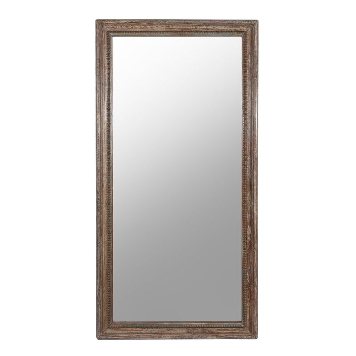 Indian Mirror Made From An Old Teak Window - 19ThC