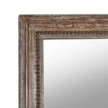 Indian Mirror Made From An Old Teak Window - 19ThC