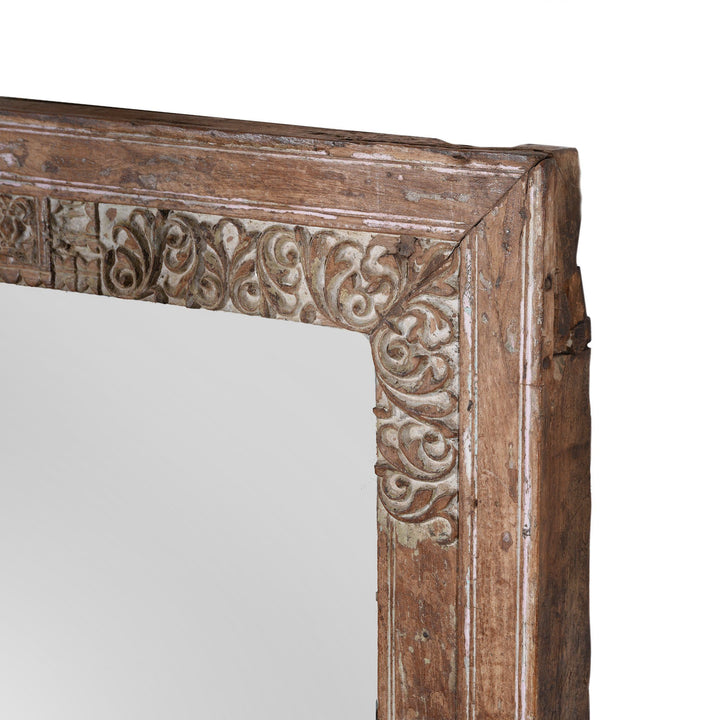 Mirror Made From An Old Teak Window - 19thC | Indigo Antiques