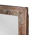 Indian Mirror Made From An Old Teak Window - 19thC