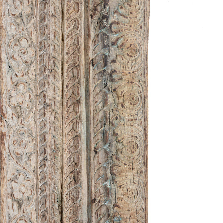 Large Indian Mirror From An Old Teak Doorway | Indigo Antiques