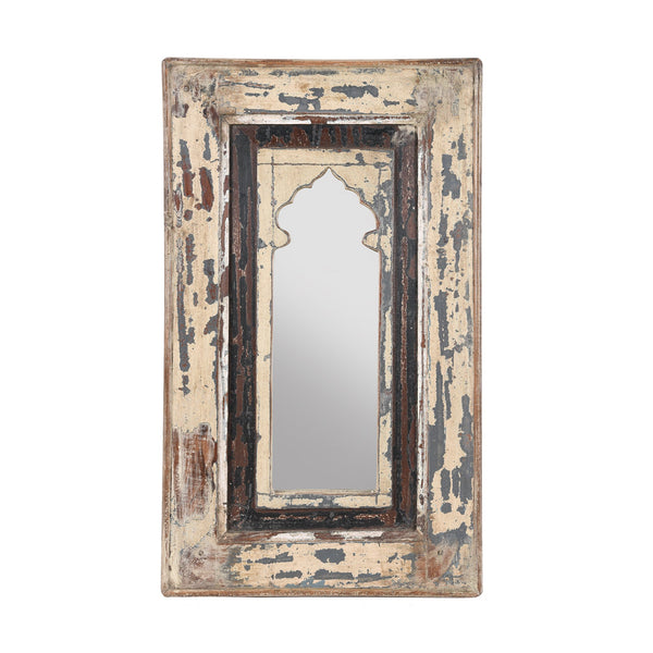 Mihrab Mirror Frame Made From Old Teak - 19thC