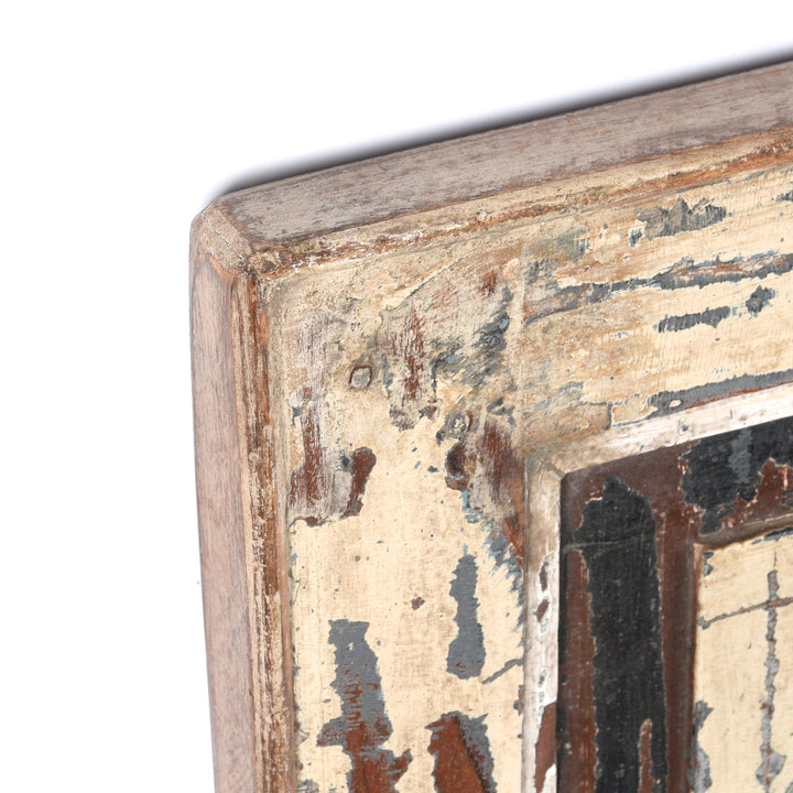 Mihrab Mirror Frame Made From Old Teak - 19thC