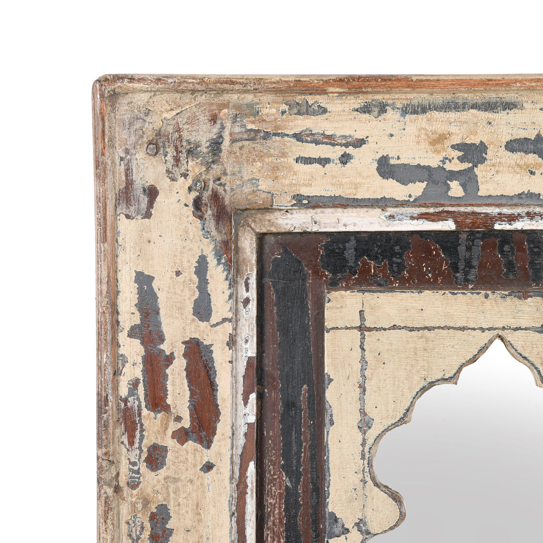 Mihrab Mirror Frame Made From Old Teak - 19thC
