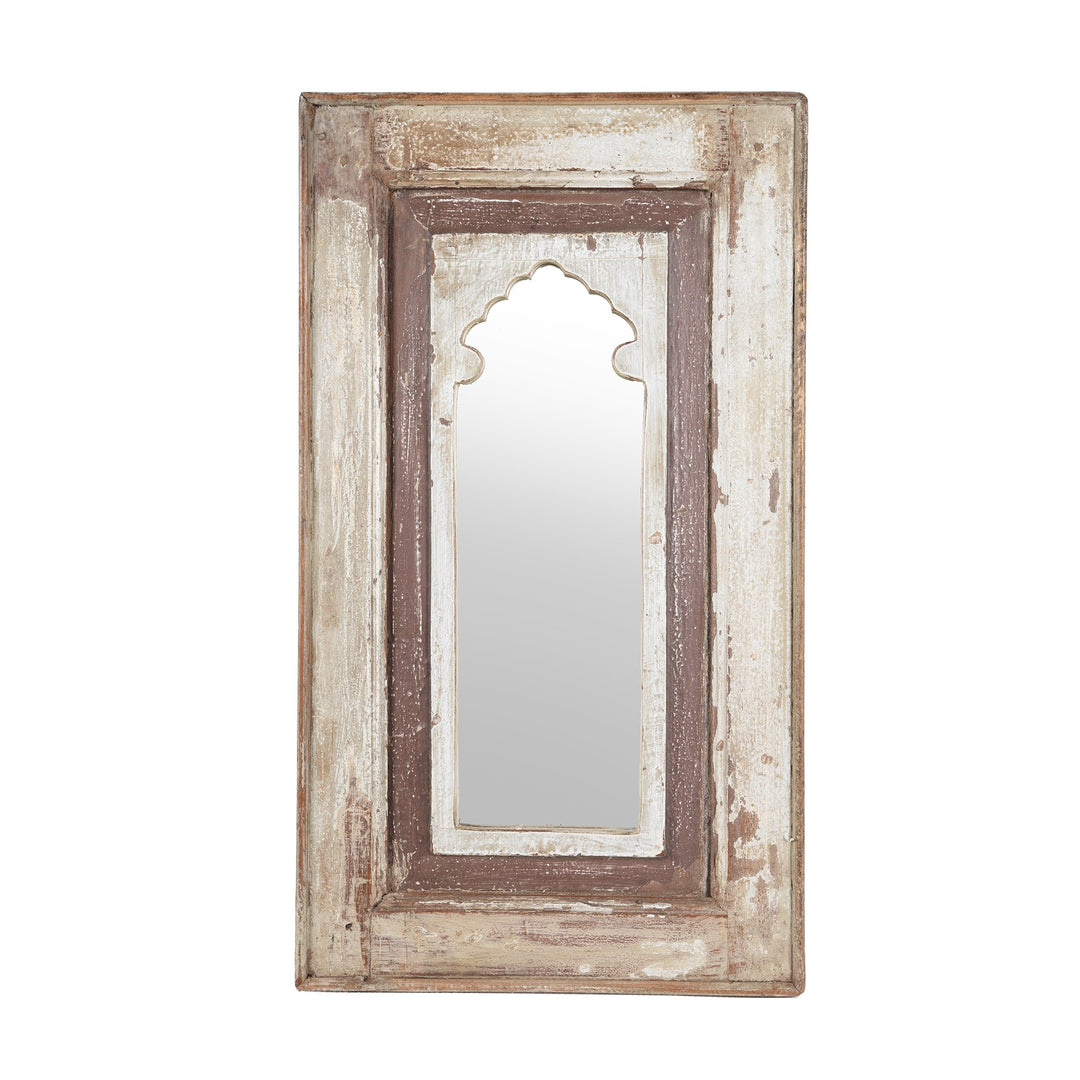 Mihrab Mirror Frame Made From Old Teak - 19thC