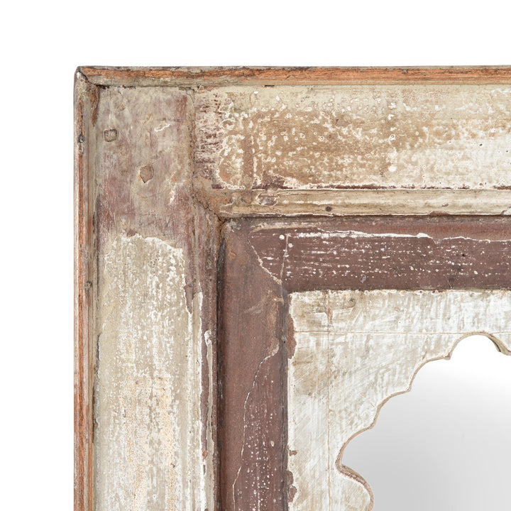 Mihrab Mirror Frame Made From Old Teak - 19thC