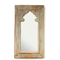 Mihrab Mirror Frame Made From Old Teak Panels - 19thC