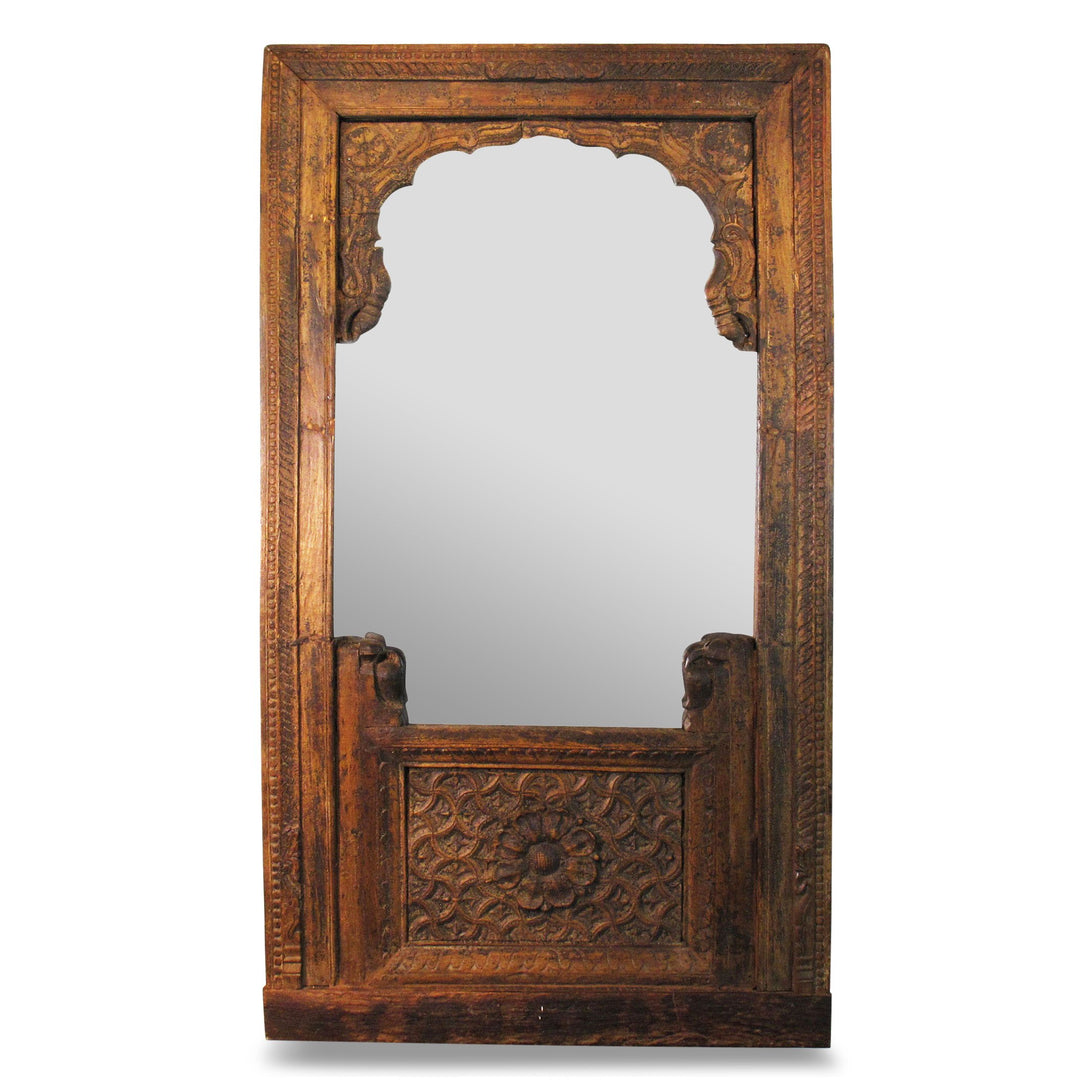 Mirror Frame Made From 19thC Window Frame | Indigo Oriental Antiques