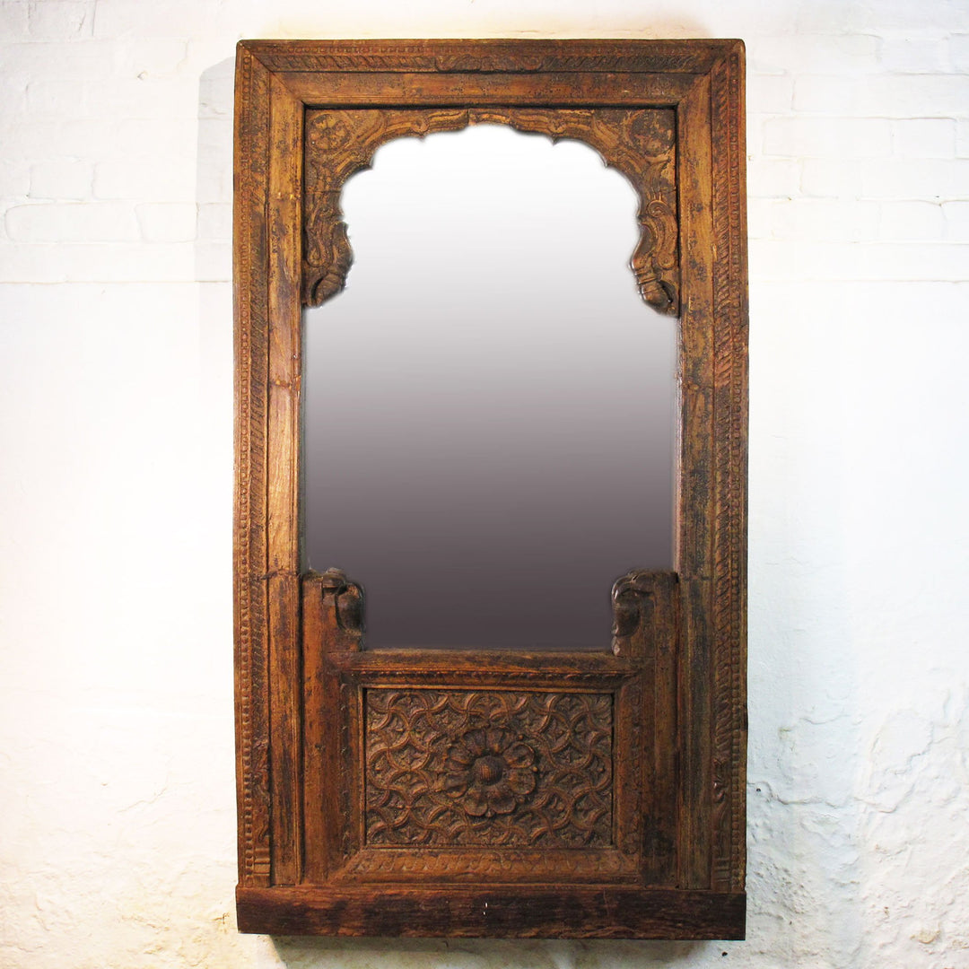 Mirror Frame Made From 19thC Window Frame | Indigo Oriental Antiques
