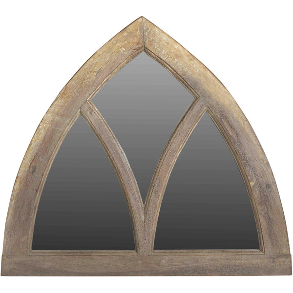 Mirror Frame Made From Old Teak Fanlight Window - 19thC