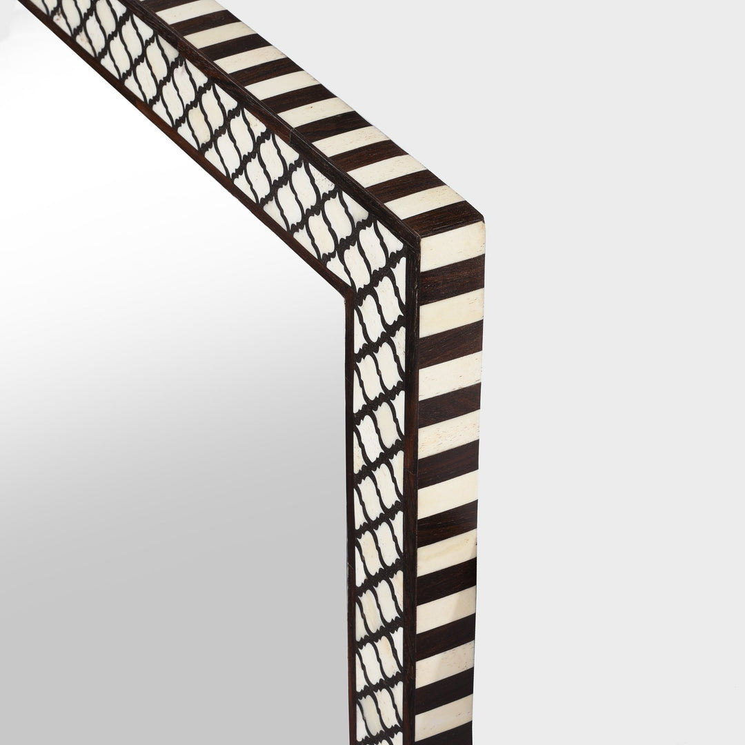 Corner Detail From Mirror From Rajasthan - Bone Inlay | Indigo Antiques