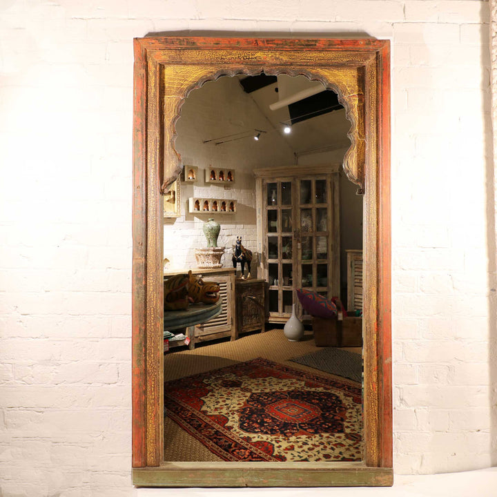 Mirror Made From An Old Indian Window - 19thC | Indigo Oriental Antiques