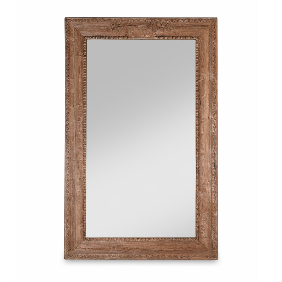 Mirror Made From An Old Teak Door From Andra Pradesh - 19thC | Indigo Antiques