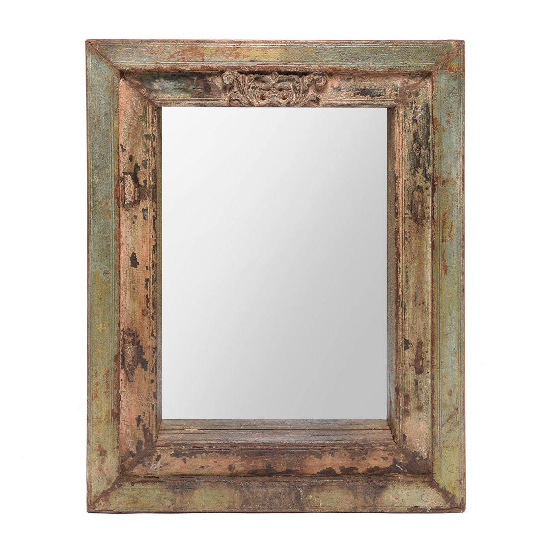 Mirror Made From An Old Teak Window - 18thC | Indigo Antiques