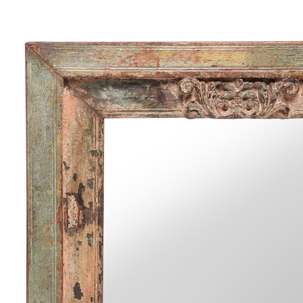 Mirror Made From An Old Teak Window - 18thC | Indigo Antiques