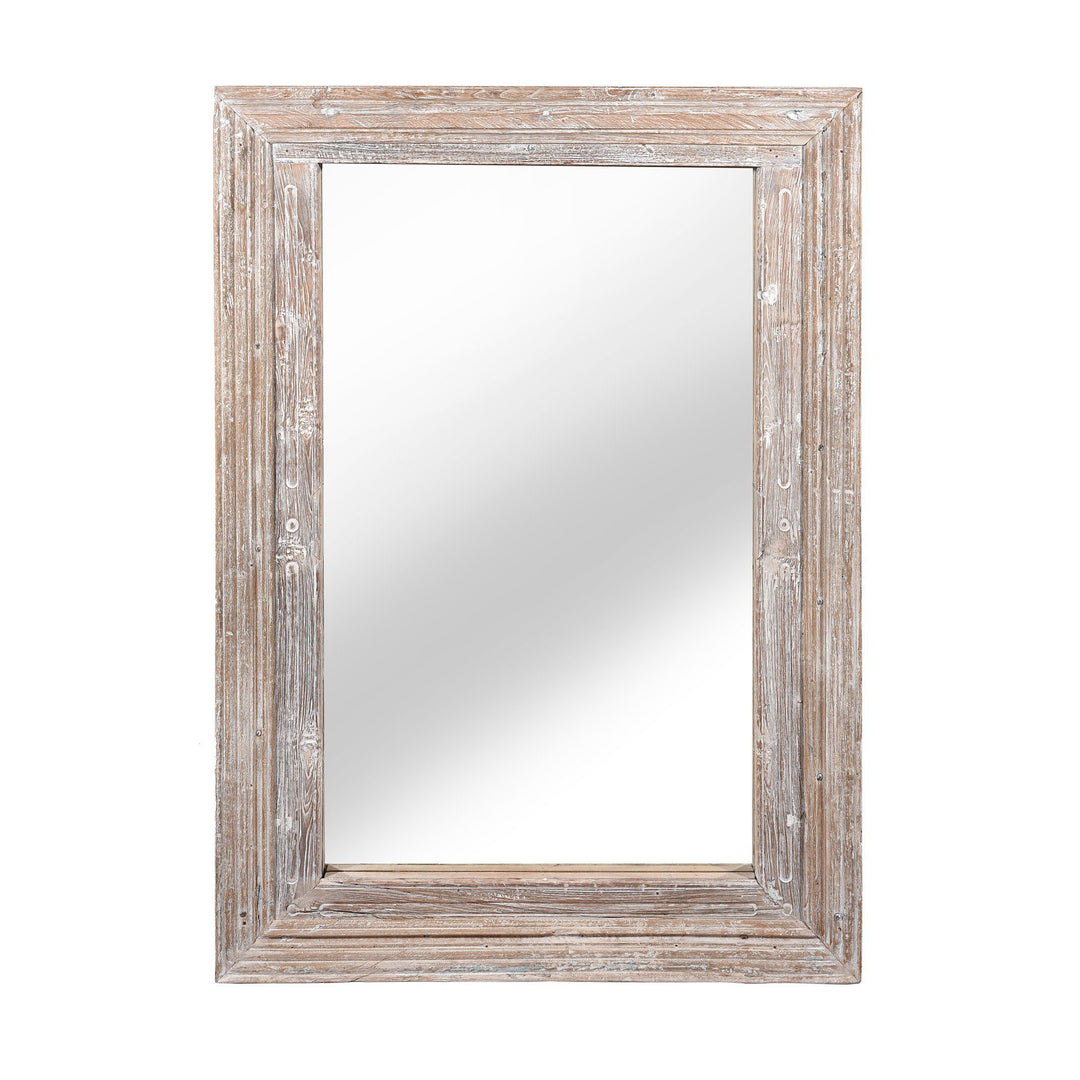 Mirror Made From Old Architectural Teak | Indigo Antiques