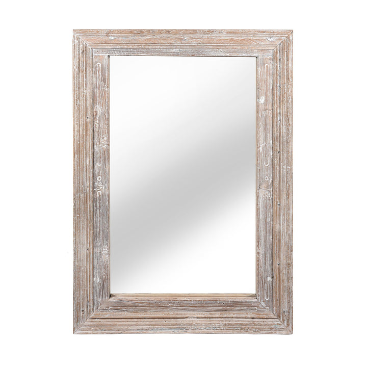 Mirror Made From Old Architectural Teak | Indigo Antiques