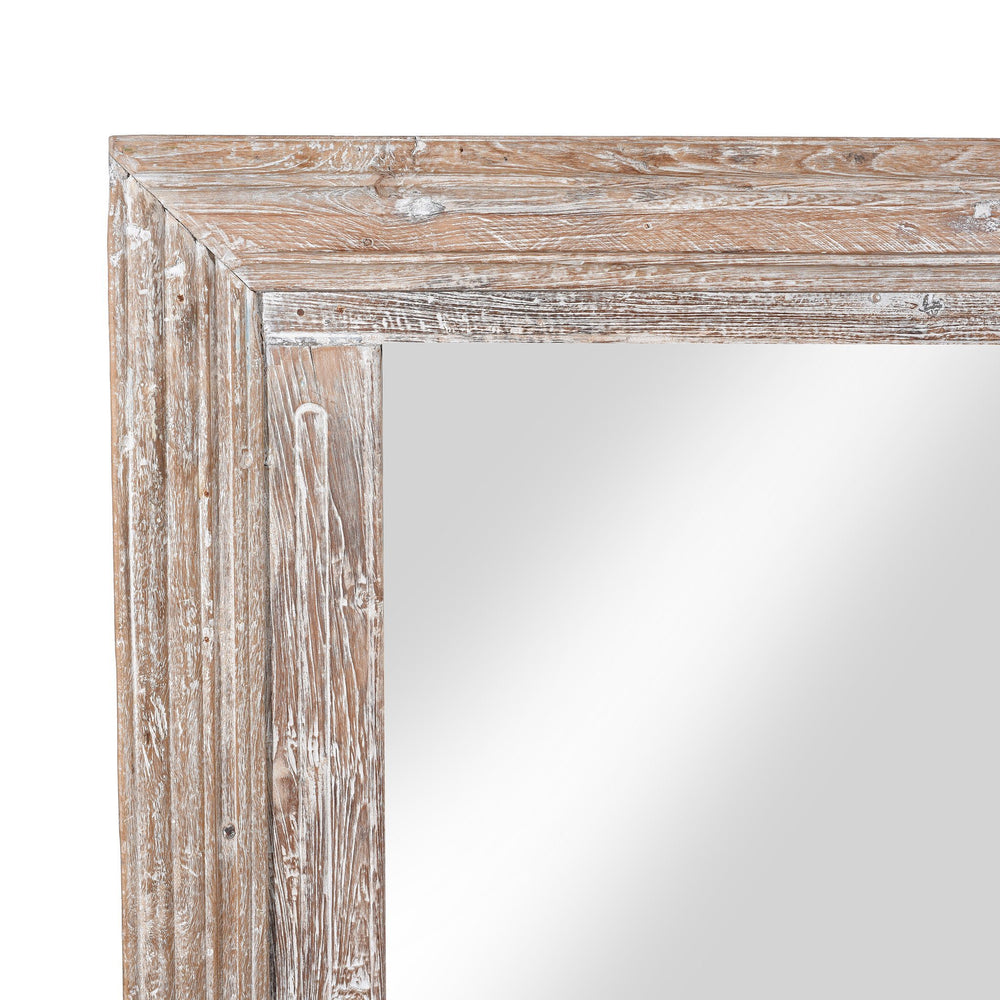 Detail From Mirror Made From Old Architectural Teak | Indigo Antiques