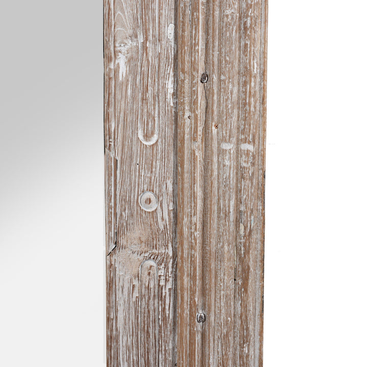 Paintwork Detail From Mirror Made From Old Architectural Teak | Indigo Antiques