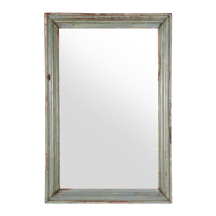 Old Indian Carved Teak Mirror - 19thC | Indigo Antiques