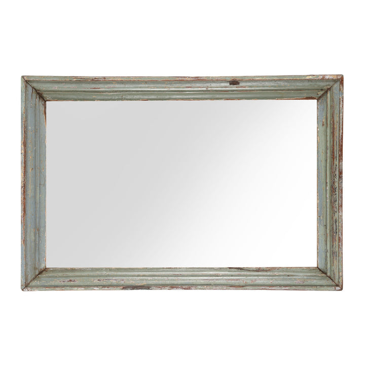 Old Indian Carved Teak Mirror - 19thC | Indigo Antiques
