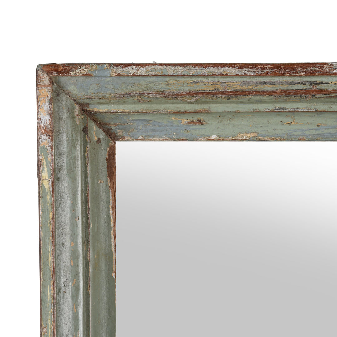 Old Indian Carved Teak Mirror - 19thC | Indigo Antiques