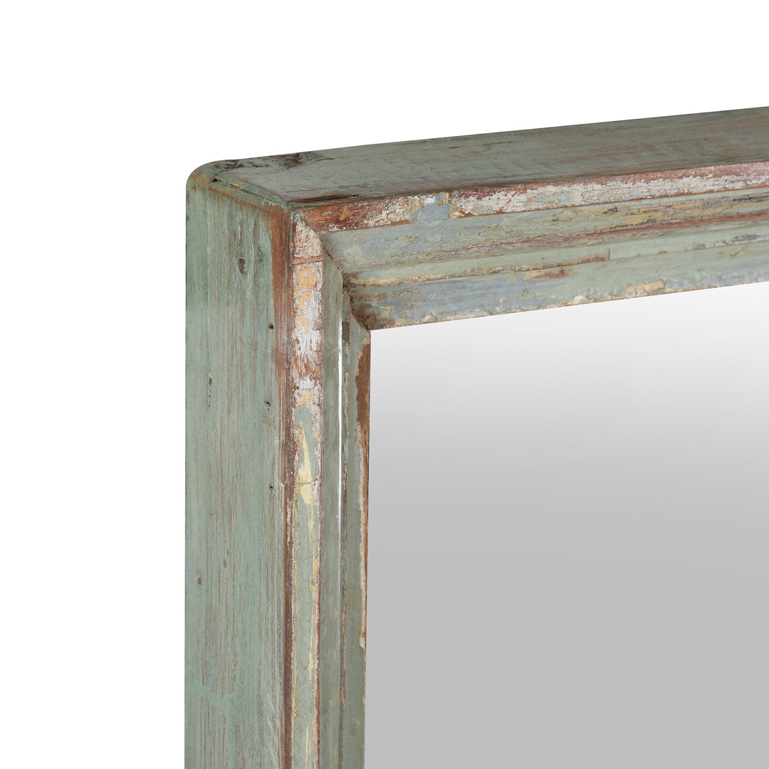 Old Indian Carved Teak Mirror - 19thC | Indigo Antiques