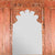 Carved Window Shutter With Mirror-  From Banswara - 19thC - 79 x 9 x 61 (w x d x h cms) - A4054