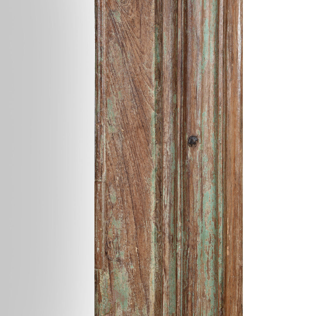 Old Indian Carved Teak Mirror - 19thC | Indigo Antiques