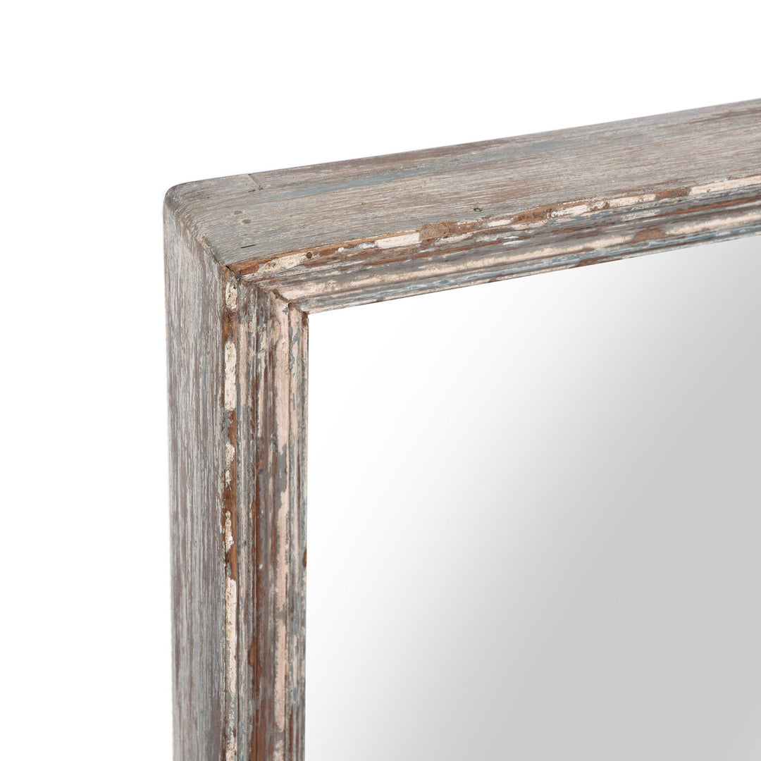 Depth Detail From Old Indian Carved Teak Mirror - 19thC | Indigo Antiques