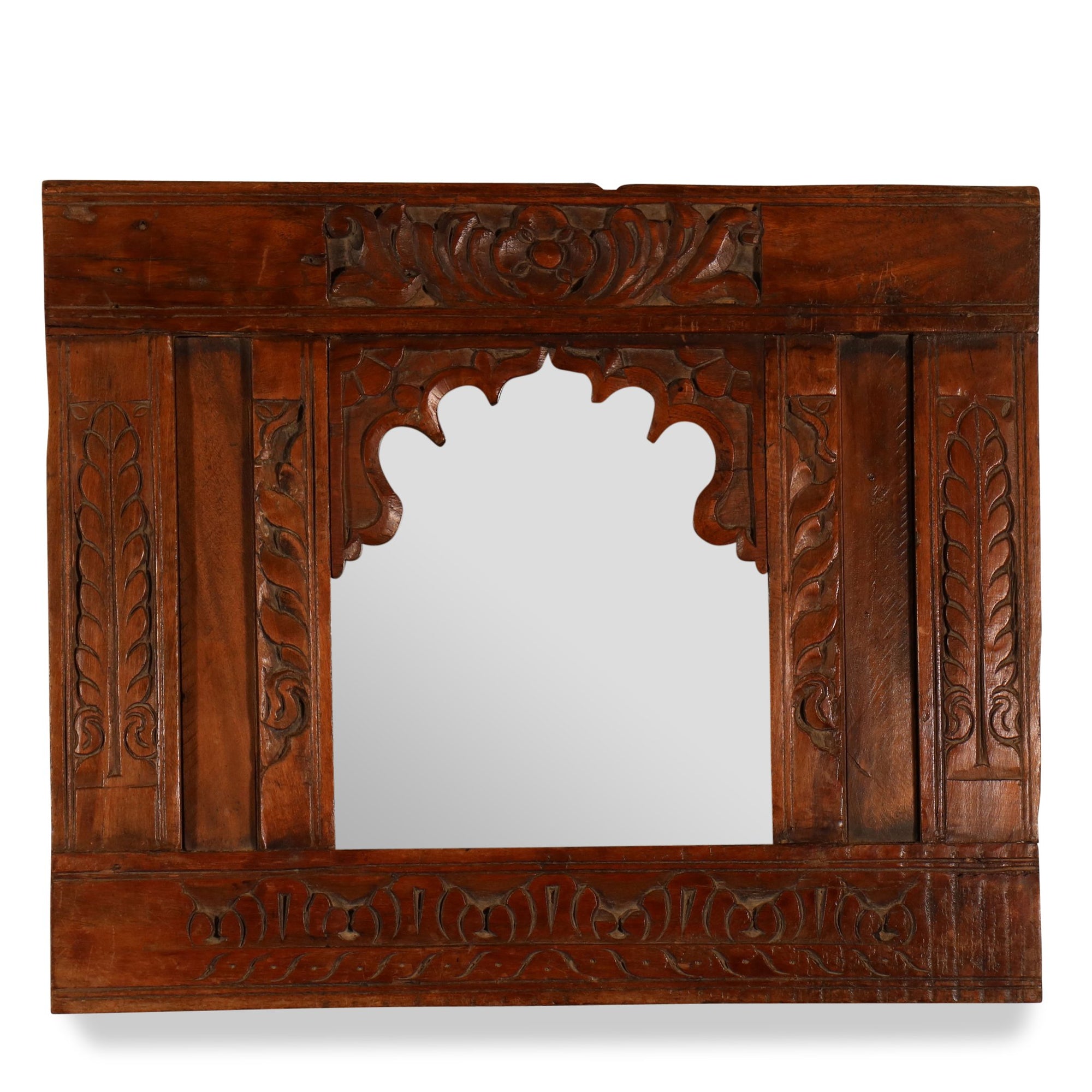 Mirror  Made From An Old Teak Window - 19thC - 15 x 30 x 40 (wxdxh cms) - A5870