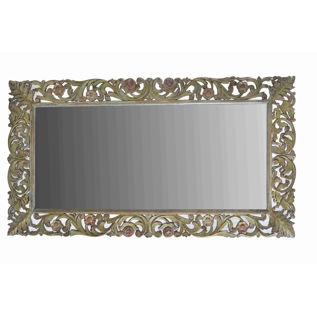 Indian Wood Mirror | Indigo Oriental Antiques
