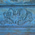 Blue Triple Arch Window Mirror -Teak From Hyderabad - 19thC - 148 x 5 x 137 (wxdxh cms) - A6276