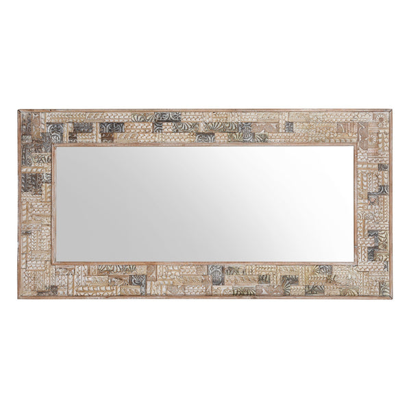 Painted Mirror Made From Reclaimed Teak Wood